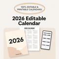 2026 Calendar Template – Done-for-You Digital Product