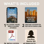 50 Luxury Travel Instagram Reels Covers